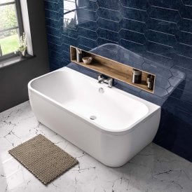 Eastbrook Malin 5mm D Shaped BTW 1700mm x 800mm 254 Litre Bath   42.0241