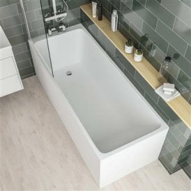 Eastbrook Malin 5mm Single Ended 1700mm x 700mm 238 Litre Bath   42.0508