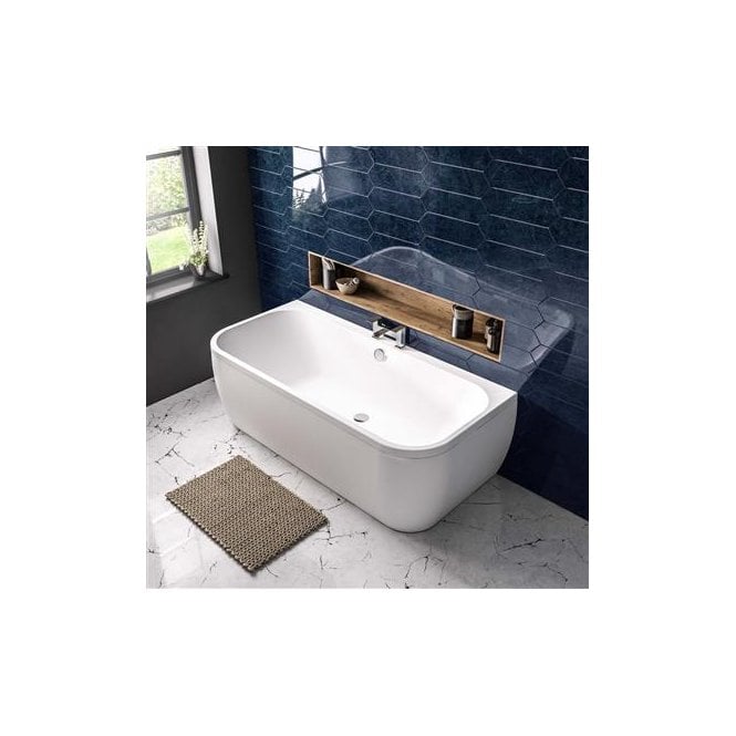 Eastbrook  Malin Beauforte D Shaped 1600mm x 800mm 244 Litre Bath   42.1242