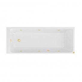 Eastbrook Malin SE 1700mm x 700mm (440) Beauforte C/W 6 Jet Whirlpool Brushed Brass Brushed Brass 42.2036
