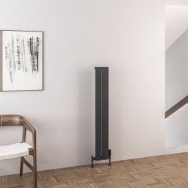 Eastbrook Malmesbury 1200mm x 185mm Aluminium Radiator Matt Anthracite   89.0968