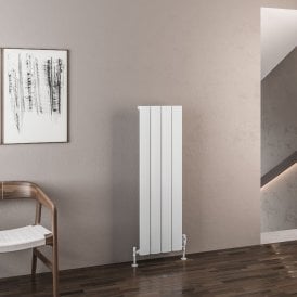 Eastbrook Malmesbury 1200mm x 375mm Aluminium Radiator Matt White   89.0937