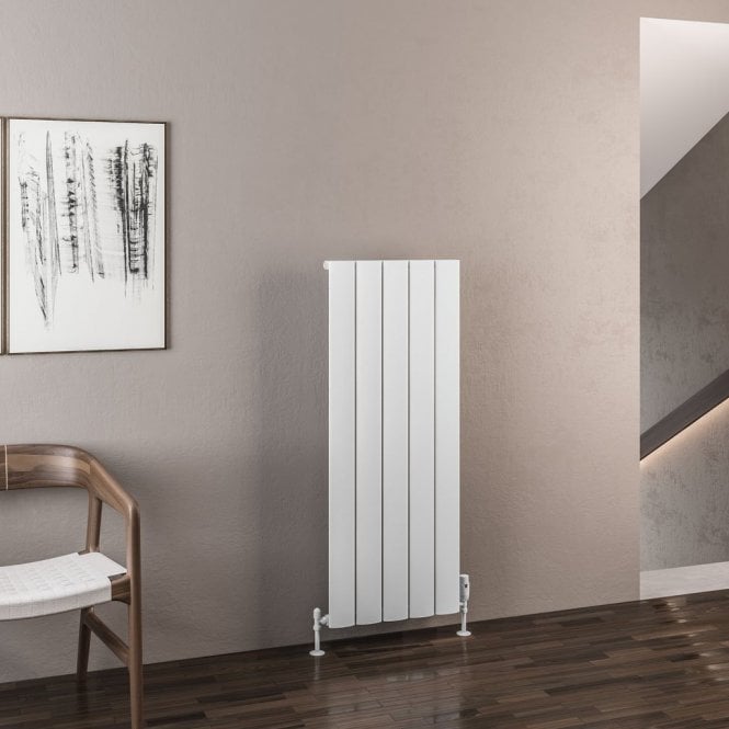 Eastbrook  Malmesbury 1200mm x 470mm Aluminium Radiator Matt White   89.0938