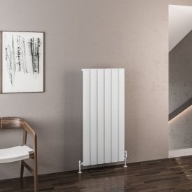 Eastbrook Malmesbury 1200mm x 565mm Aluminium Radiator Matt White   89.0939