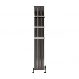 Eastbrook Malmesbury 1800mm x 280mm Aluminium Radiator Black Effect   89.1776