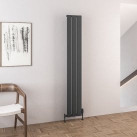 Eastbrook Malmesbury 1800mm x 280mm Aluminium Radiator Matt Anthracite   89.0147