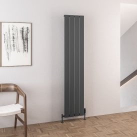 Eastbrook Malmesbury 1800mm x 375mm Aluminium Radiator Matt Anthracite   89.0149