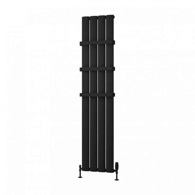 Eastbrook  Malmesbury 1800mm x 375mm Aluminium Radiator Matt Black   89.1755