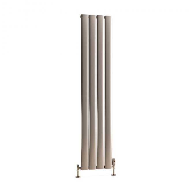 Eastbrook  Malmesbury 1800mm x 375mm Aluminium Radiator Silver Effect   89.1773