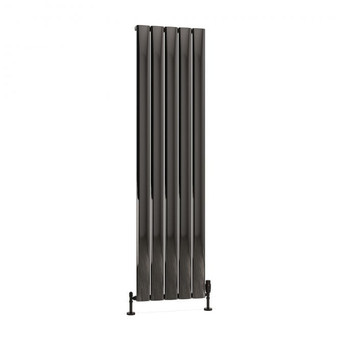 Eastbrook  Malmesbury 1800mm x 470mm Aluminium Radiator Black Effect   89.1778