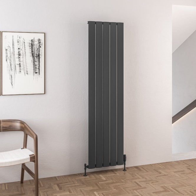 Eastbrook  Malmesbury 1800mm x 470mm Aluminium Radiator Matt Anthracite   89.0151