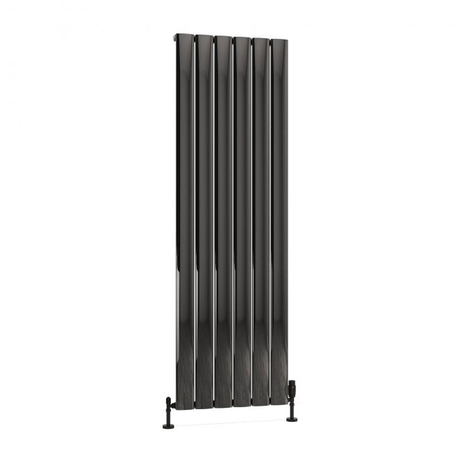 Eastbrook  Malmesbury 1800mm x 565mm Aluminium Radiator Black Effect   89.1779