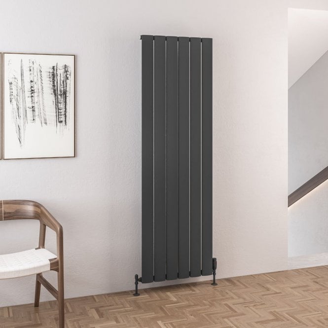 Eastbrook  Malmesbury 1800mm x 565mm Aluminium Radiator Matt Anthracite   89.0742