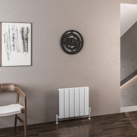 Eastbrook Malmesbury 500mm x 565mm Aluminium Radiator Matt White   89.0434