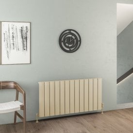 Eastbrook Malmesbury 600mm x 1230mm Aluminium Radiator Matt Cappuccino   89.0486