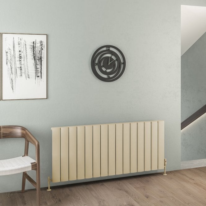 Eastbrook  Malmesbury 600mm x 1420mm Aluminium Radiator Matt Cappuccino   89.0957