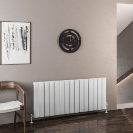 Eastbrook Malmesbury 600mm x 1420mm Aluminium Radiator Matt White   89.0940