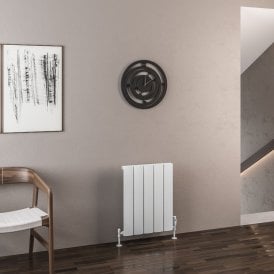 Eastbrook Malmesbury 600mm x 470mm Aluminium Radiator Matt White   89.0154