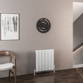 Eastbrook Malmesbury 600mm x 565mm Aluminium Radiator Matt White   89.0156