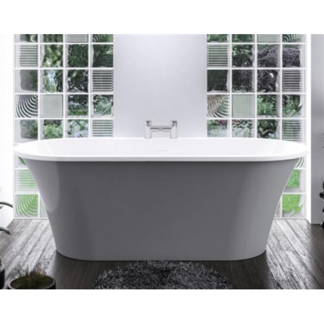Eastbrook  Margravine Grey Freestanding Bath 1660 x 730 x 570mm Inc Waste Grey   33.0002