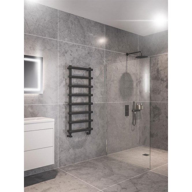 Eastbrook  Marlow 1150mm x 500mm Towel Rail Matt Anthracite   89.0508
