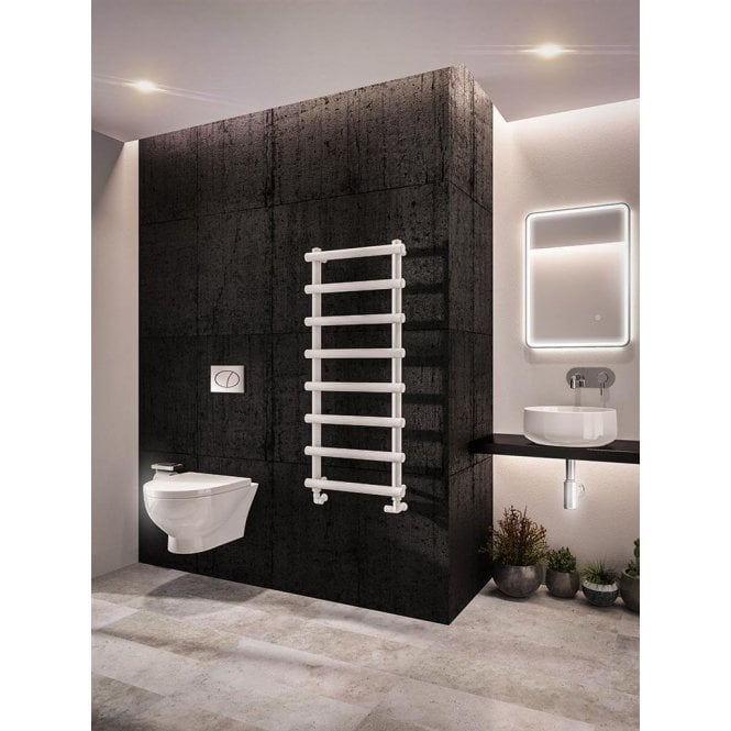 Eastbrook  Marlow 1150mm x 500mm Towel Rail Matt White   89.0502