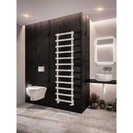 Eastbrook Marlow 1750mm x 500mm Towel Rail Matt White   89.0504