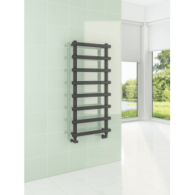 Eastbrook Marlow 850mm x 500mm Towel Rail Matt Anthracite   89.0506