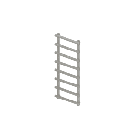 Eastbrook Marlow 850mm x 500mm Towel Rail Matt Grey   89.0512
