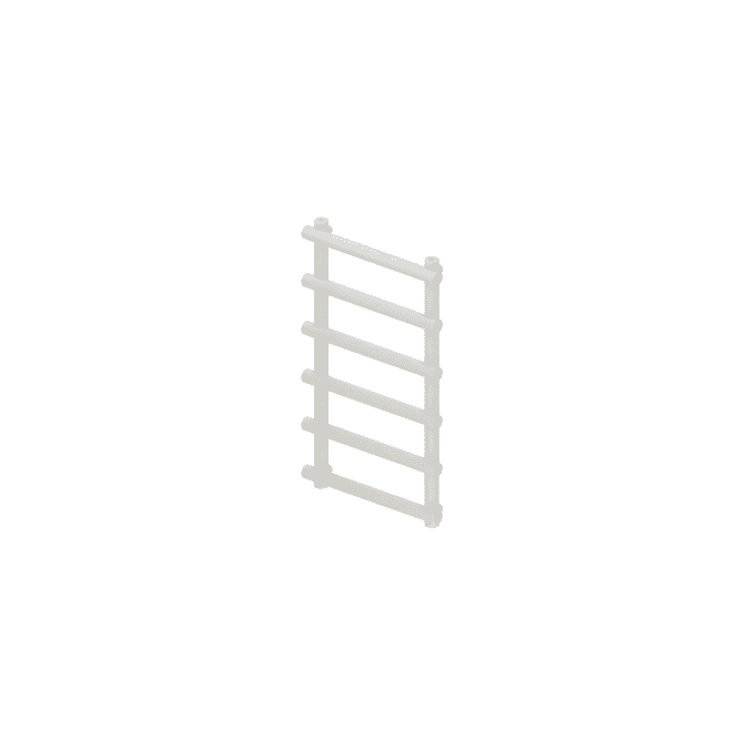 Eastbrook  Marlow 850mm x 500mm Towel Rail Matt White   89.0500