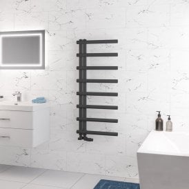 Eastbrook Marlow E-Style 1150mm x 500mm Towel Rail Matt Anthracite   89.0815