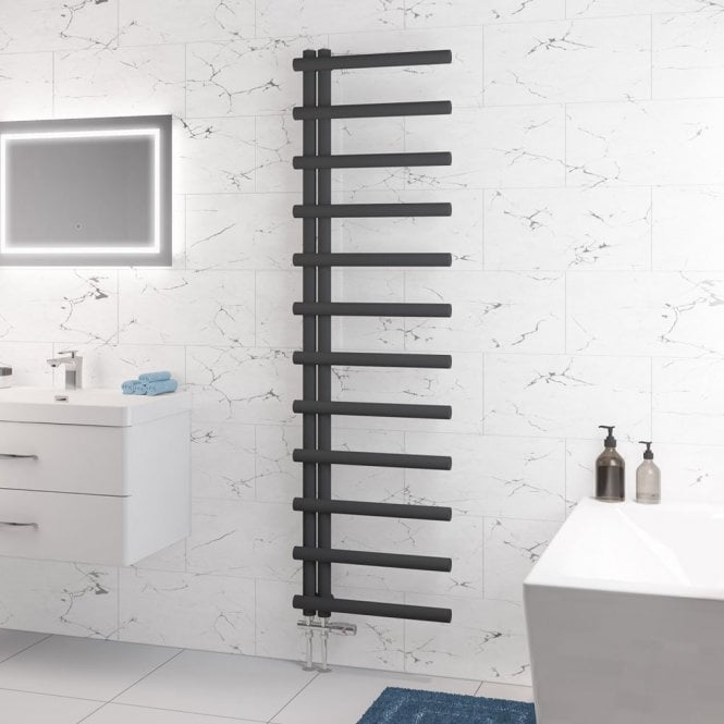 Eastbrook  Marlow E-Style 1750mm x 500mm Towel Rail Matt Anthracite   89.0817