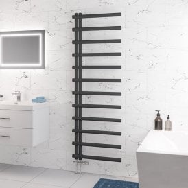 Eastbrook Marlow E-Style 1750mm x 600mm Towel Rail Matt Anthracite   89.0818