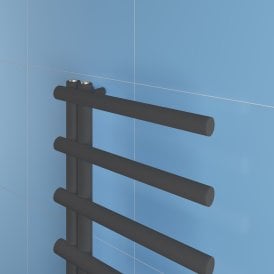 Eastbrook Marlow E-Style 850mm x 500mm Towel Rail Matt Anthracite   89.0813