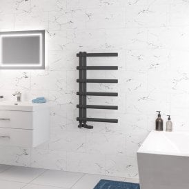 Eastbrook Marlow E-Style 850mm x 500mm Towel Rail Matt Anthracite   89.0813