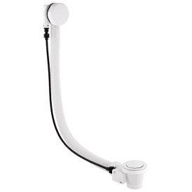 Eastbrook Matt White Bath Pop Up Waste & Overflow   98.1002