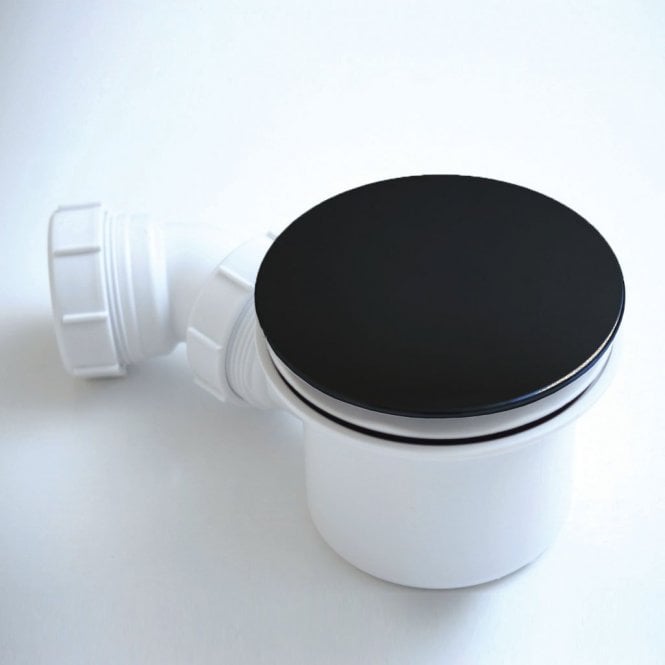 Eastbrook  Megaflow Shower Waste 90mm Matt Black   48.1068