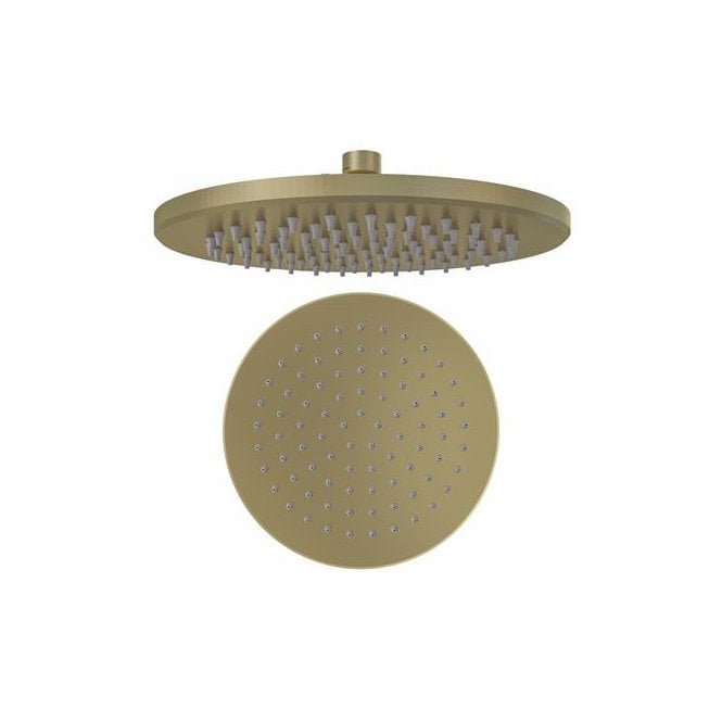 Eastbrook  Meriden ABS Shower Round 300mm Easy Cleaning Brushed Brass   98.2107