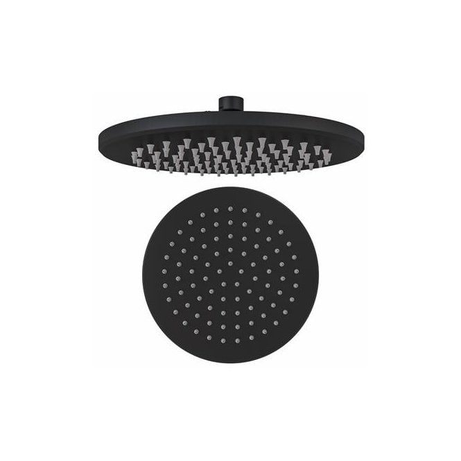 Eastbrook  Meriden ABS Shower Round 300mm Easy Cleaning Matt Black   98.2106