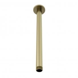 Eastbrook Meriden Ceiling Mounted Shower Arm 300mm Brushed Brass   98.2101