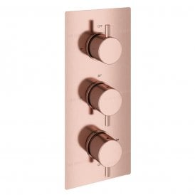 Eastbrook Meriden Concealed Triple Thermostatic Shower Valve Brushed Bronze 98.4022