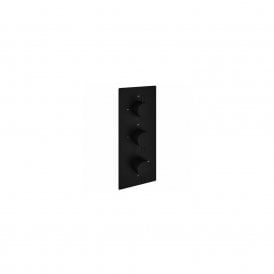 Eastbrook Meriden Concealed Triple Thermostatic Shower Valve Matt Black   98.2075