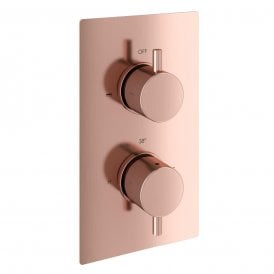 Eastbrook Meriden Concealed Twin Thermostatic Shower Valve Brushed Bronze 98.4021