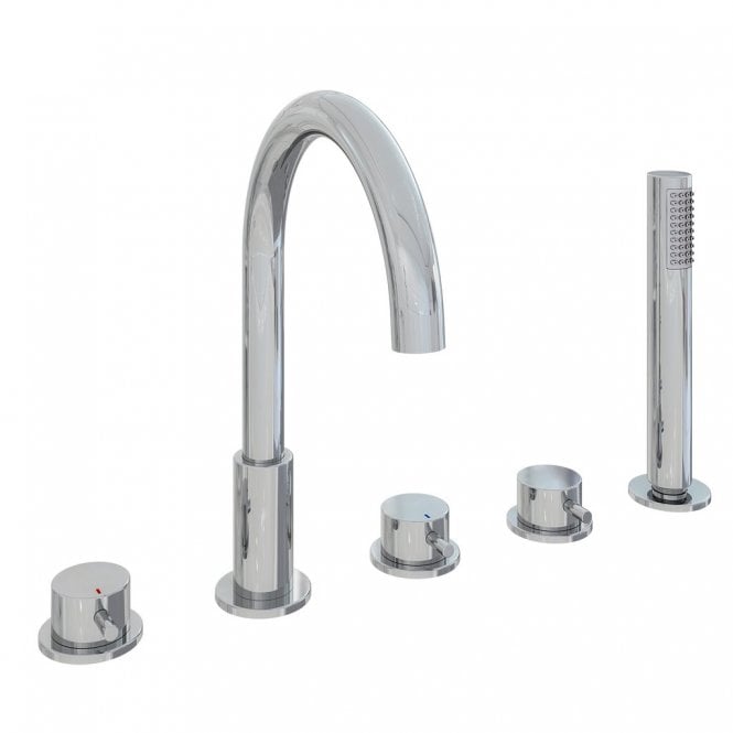 Eastbrook  Meriden Five Hole Deck Mounted Bath Shower Mixer Chrome   98.2041
