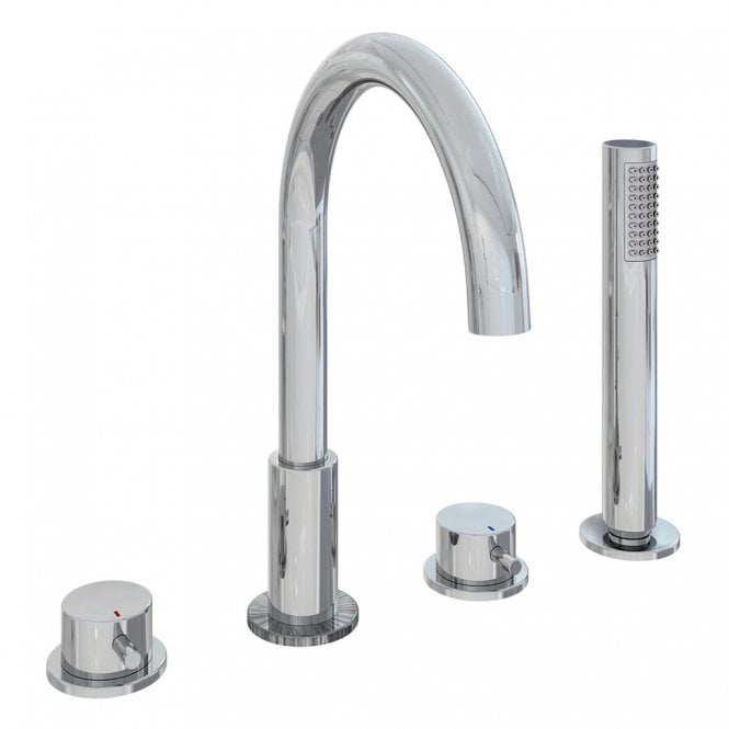 Eastbrook  Meriden Four Hole Deck Mounted Bath Shower Mixer Chrome   98.2037