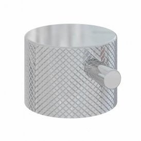 Eastbrook Meriden Full Knurling Brass Handle With Round Lever For Wall Mounted Thermostatic Shower Valve Chrome   98.2077