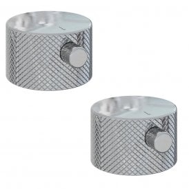 Eastbrook Meriden Full Knurling Brass Pair Handle For Wall Mounted 3TH Basin/Bath Mixer Tap Chrome   98.2051