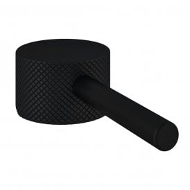 Eastbrook Meriden Full Knurling Brass Single Handle With Round Lever For Basin Mono Mixer Tap Matt Black   98.2015