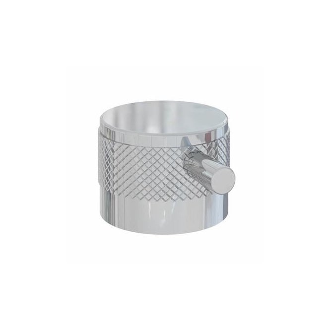 Eastbrook  Meriden Half Knurling Brass Handle With Round Lever For Wall Mounted Thermostatic Shower Valve Chrome   98.2081