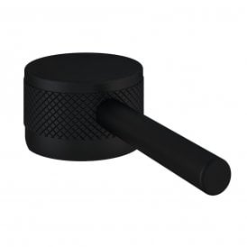 Eastbrook Meriden Half Knurling Brass Single Handle With Round Lever For Basin Mono Mixer Tap Matt Black   98.2018